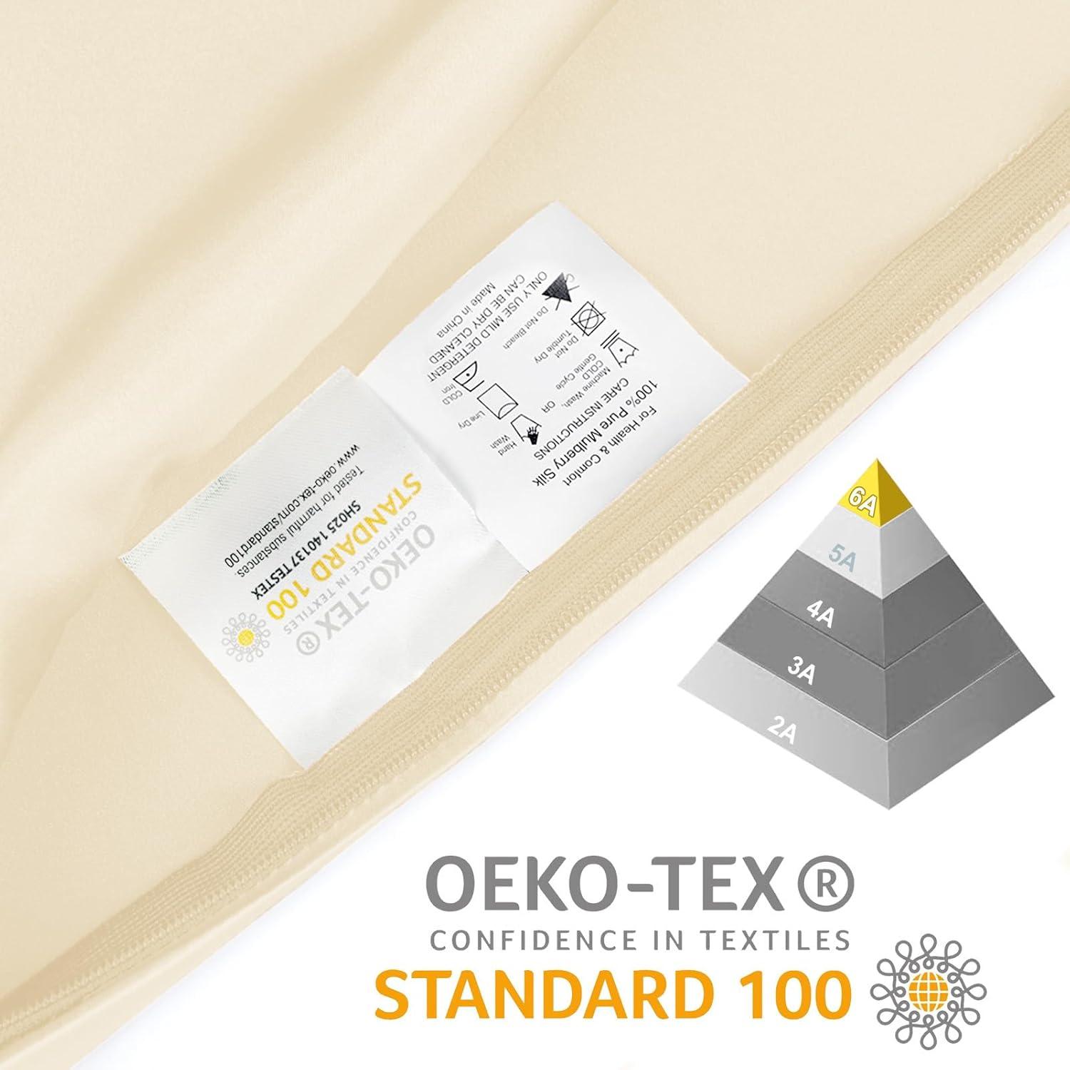 Funda de Almohada de Seda OLESILK 50.8x137.2cm con Cremallera