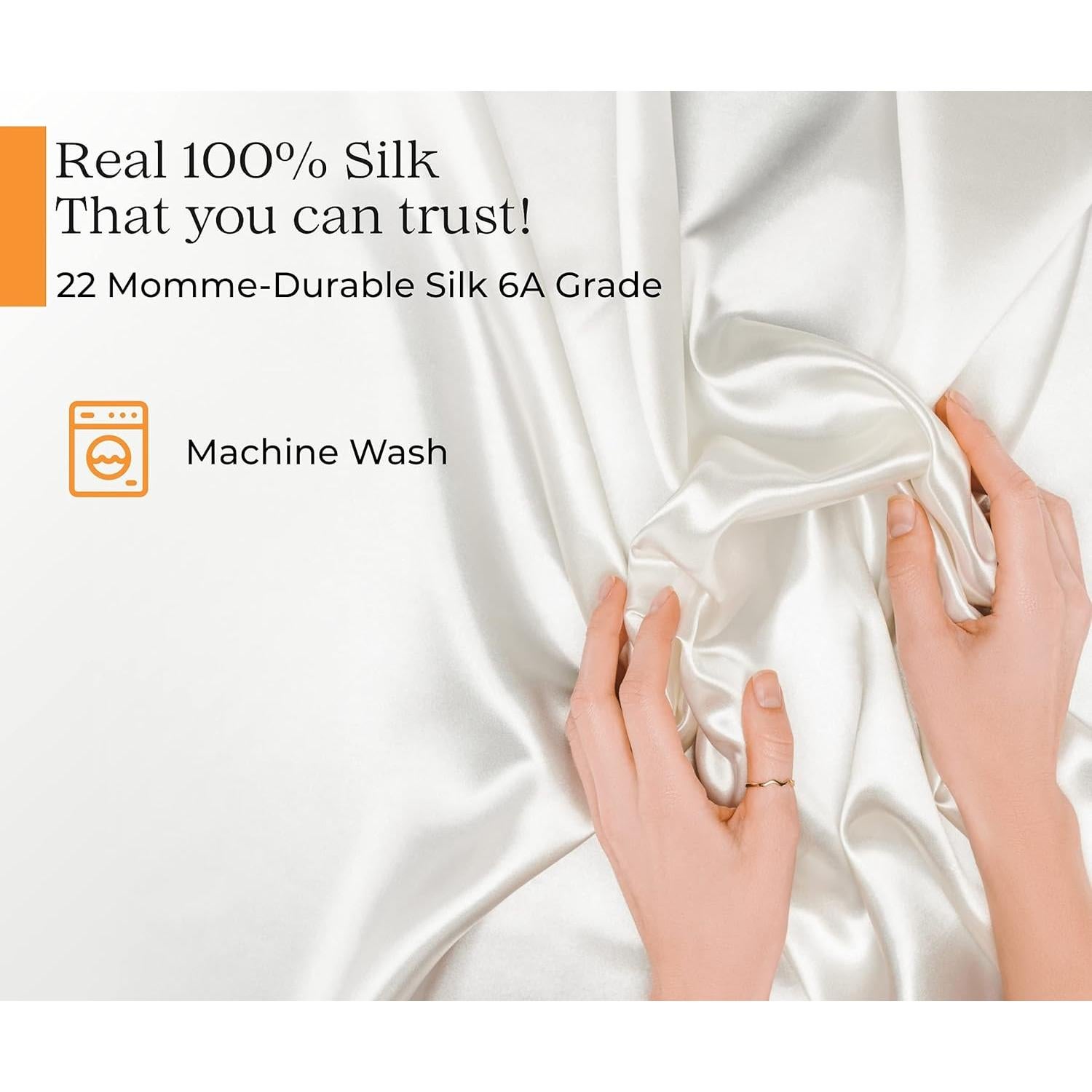 Funda de Almohada de Seda 100% Sleep Mantra Rey Lavanda 22 Momme