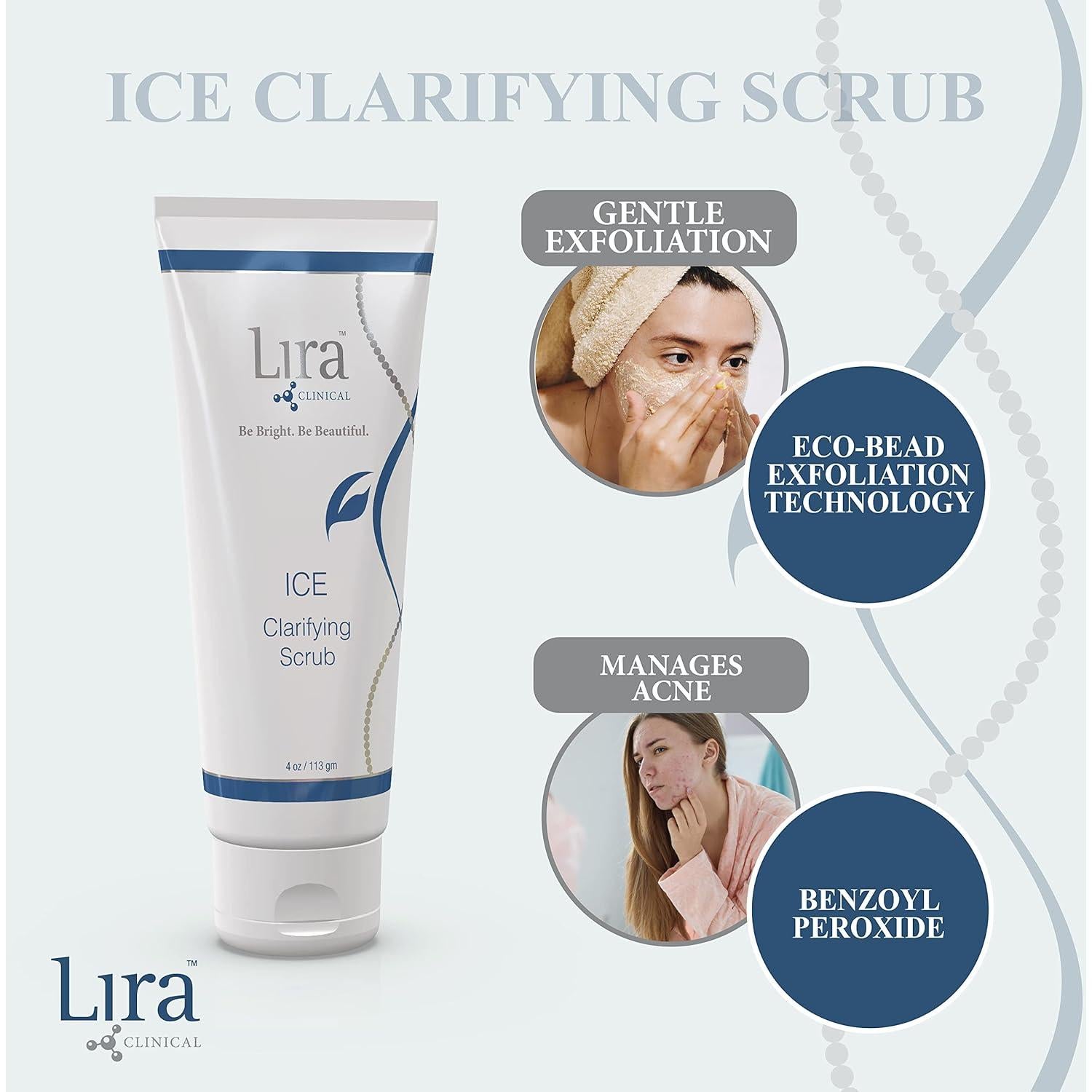 Exfoliante Facial Aclarador Lira Clinical 118 ml - Suave y Anti-acné