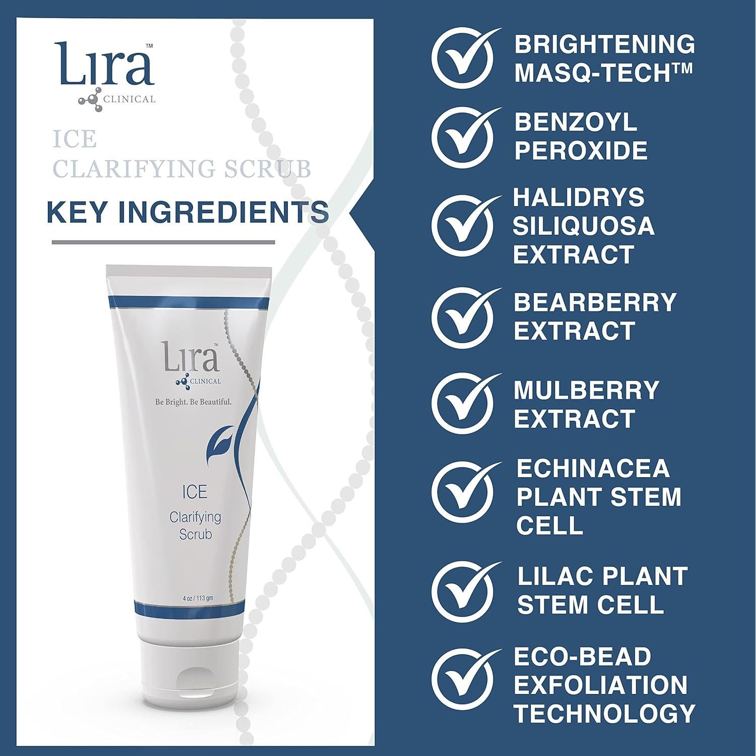 Exfoliante Facial Aclarador Lira Clinical 118 ml - Suave y Anti-acné