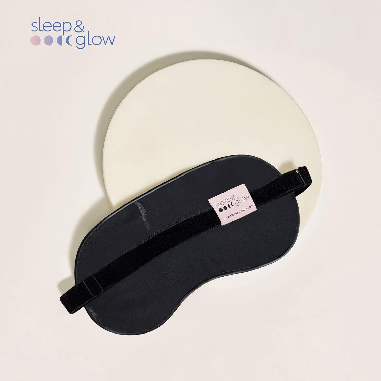 Mascarilla de Sueño de Seda Sleep & Glow 100% Natural Ajustable