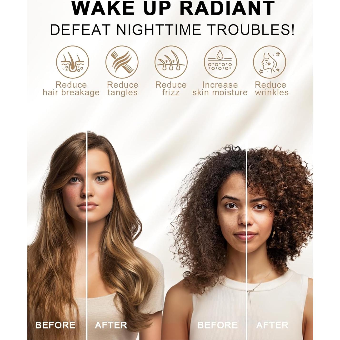 THXSILK Juego de 2 Fundas de Almohada de Seda Morera Reina 76x51cm