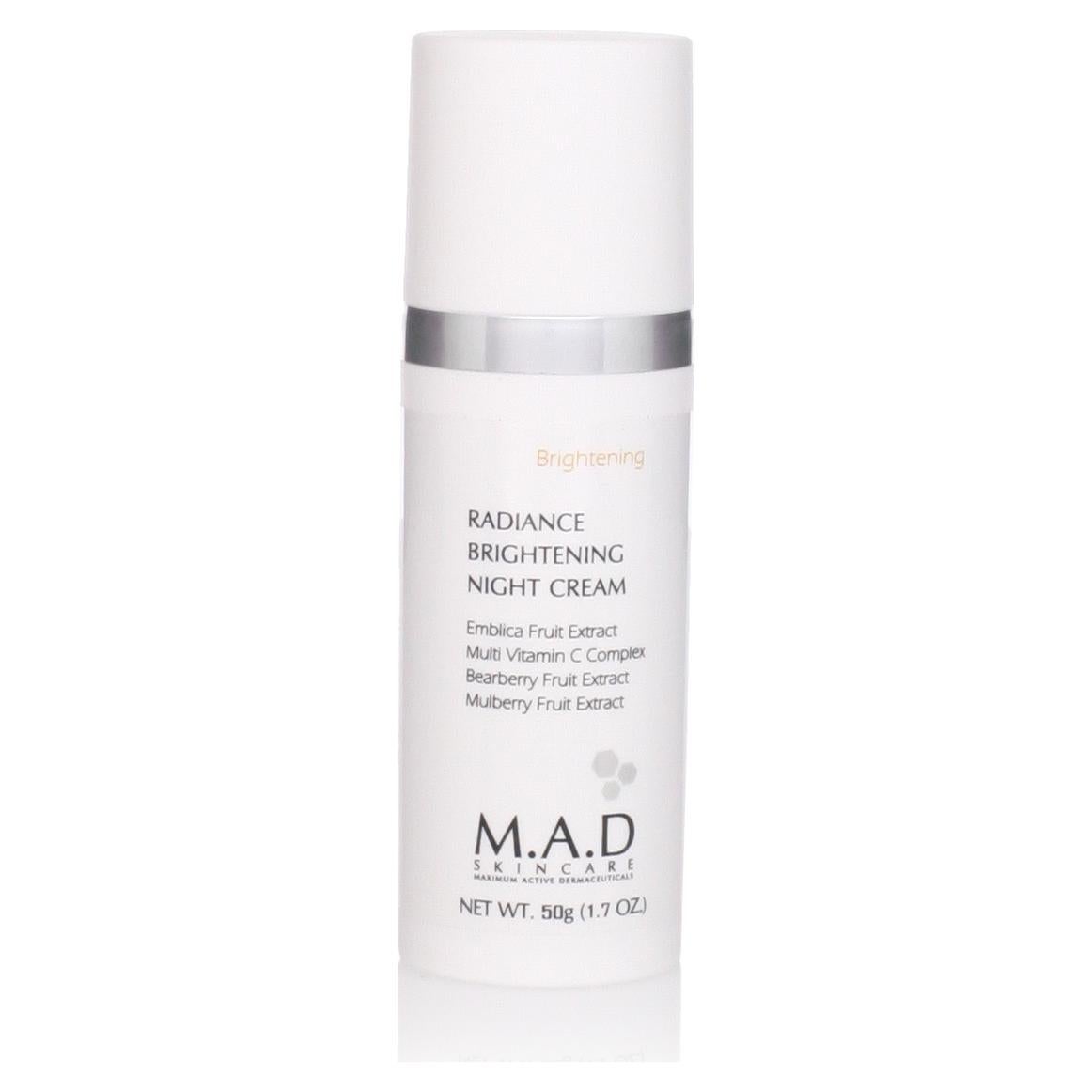 Crema Nocturna Iluminadora M.A.D Skincare 50g - Piel Radiante