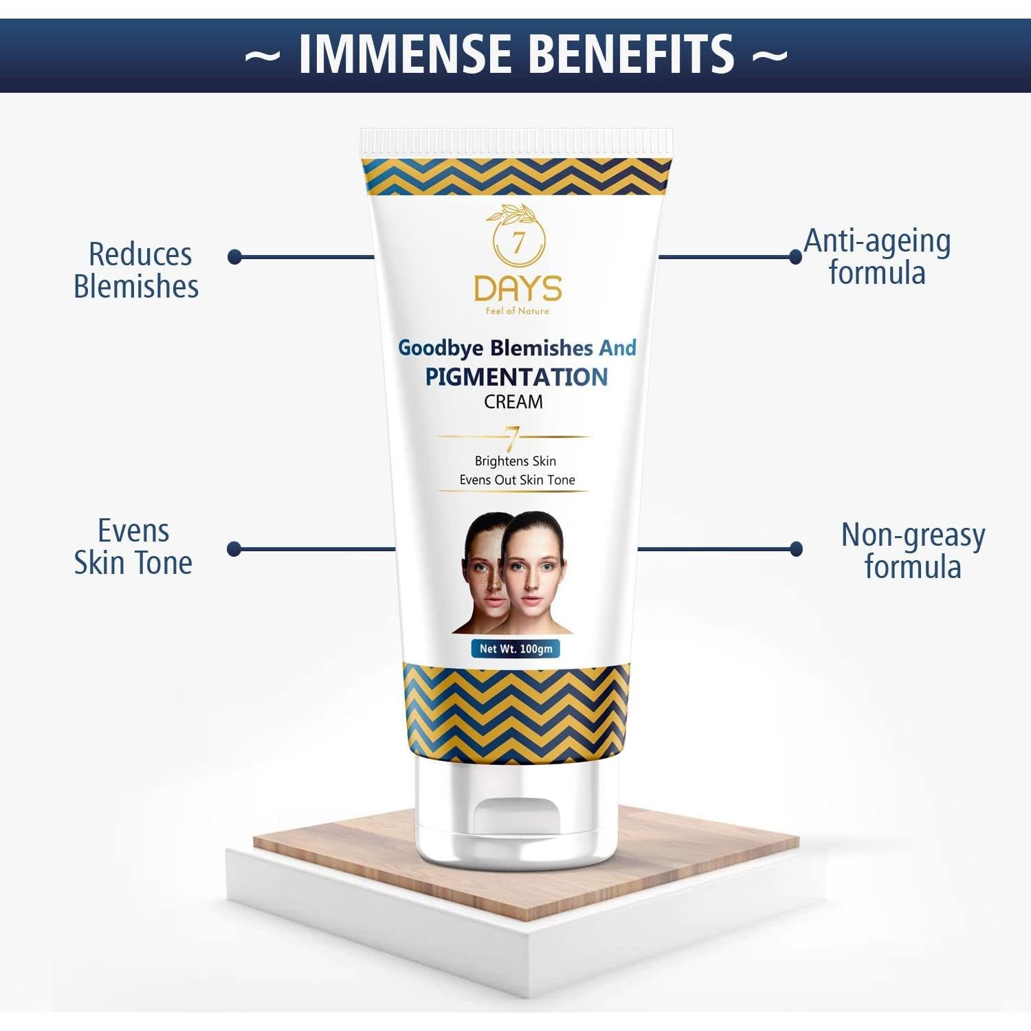 Crema Aclaradora Bye Bye - 100g, Elimina Manchas Oscuras