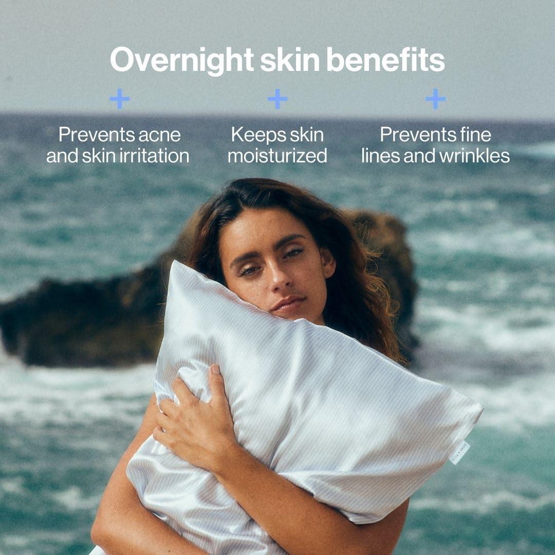 Funda de Almohada de Seda de Morera Dore & Rose Reina Rayas