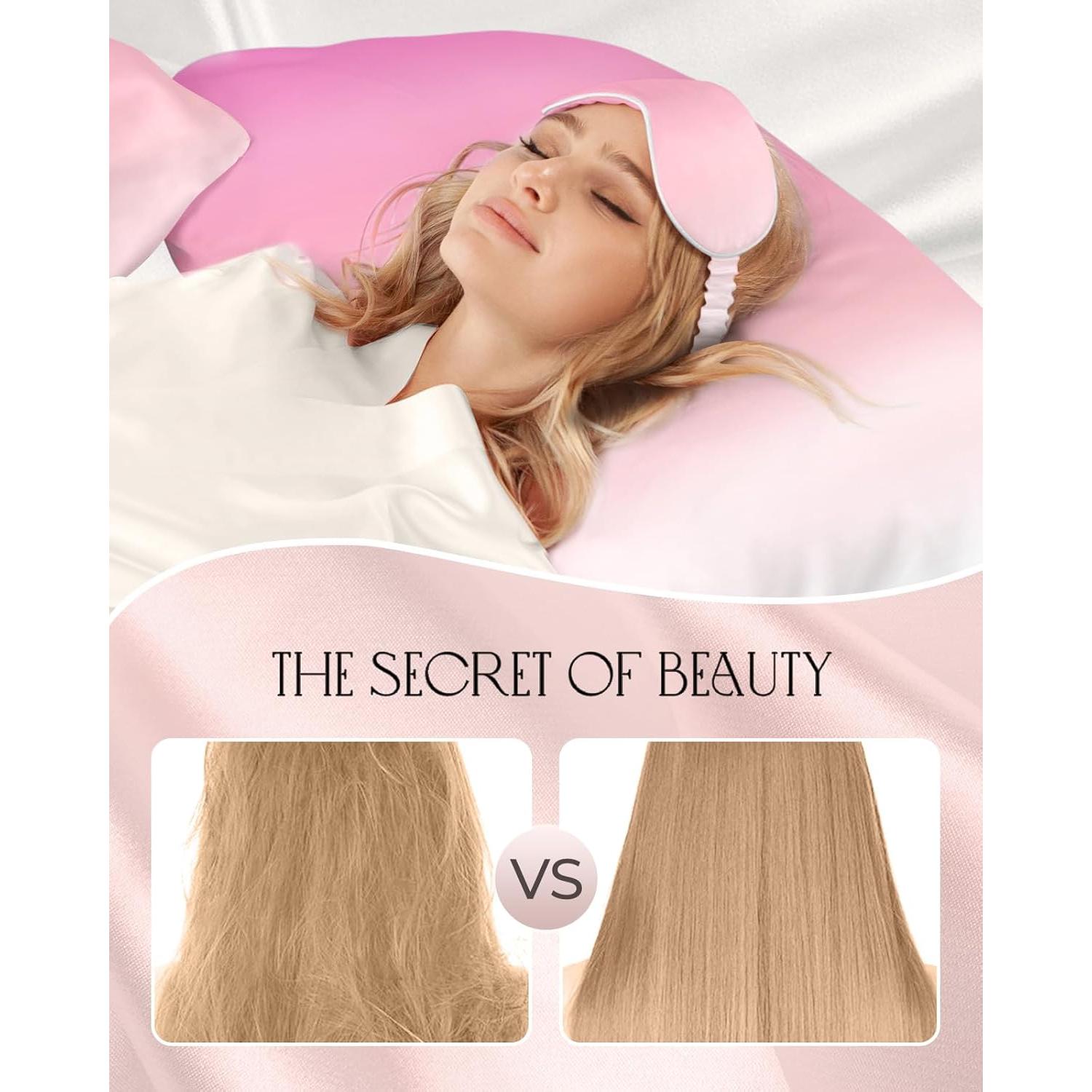 Funda de Almohada de Seda Morera 19 Momme Estándar 66x51cm Miss Adola