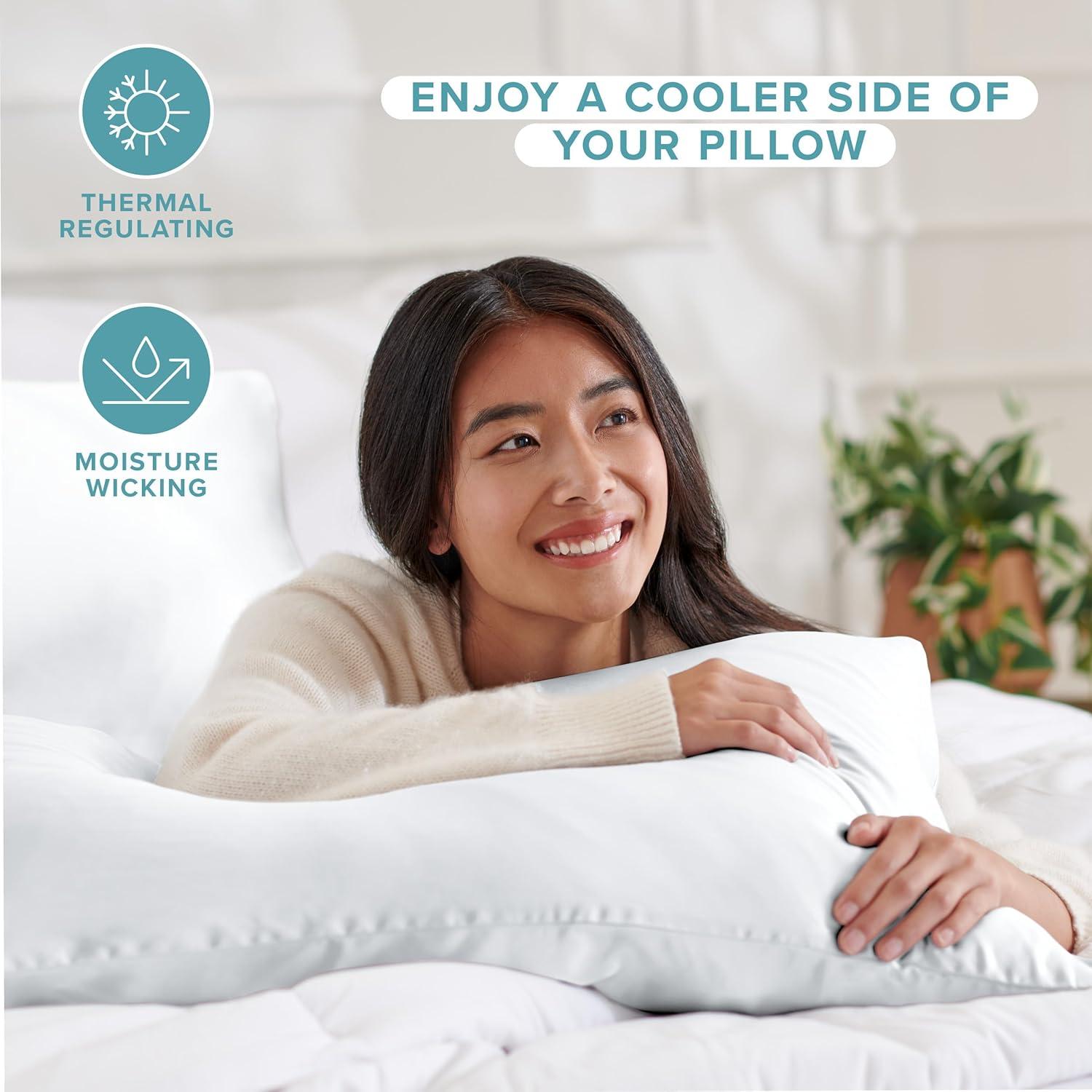 Funda de Almohada de Seda Mulberry Bare Home 2 Piezas Queen