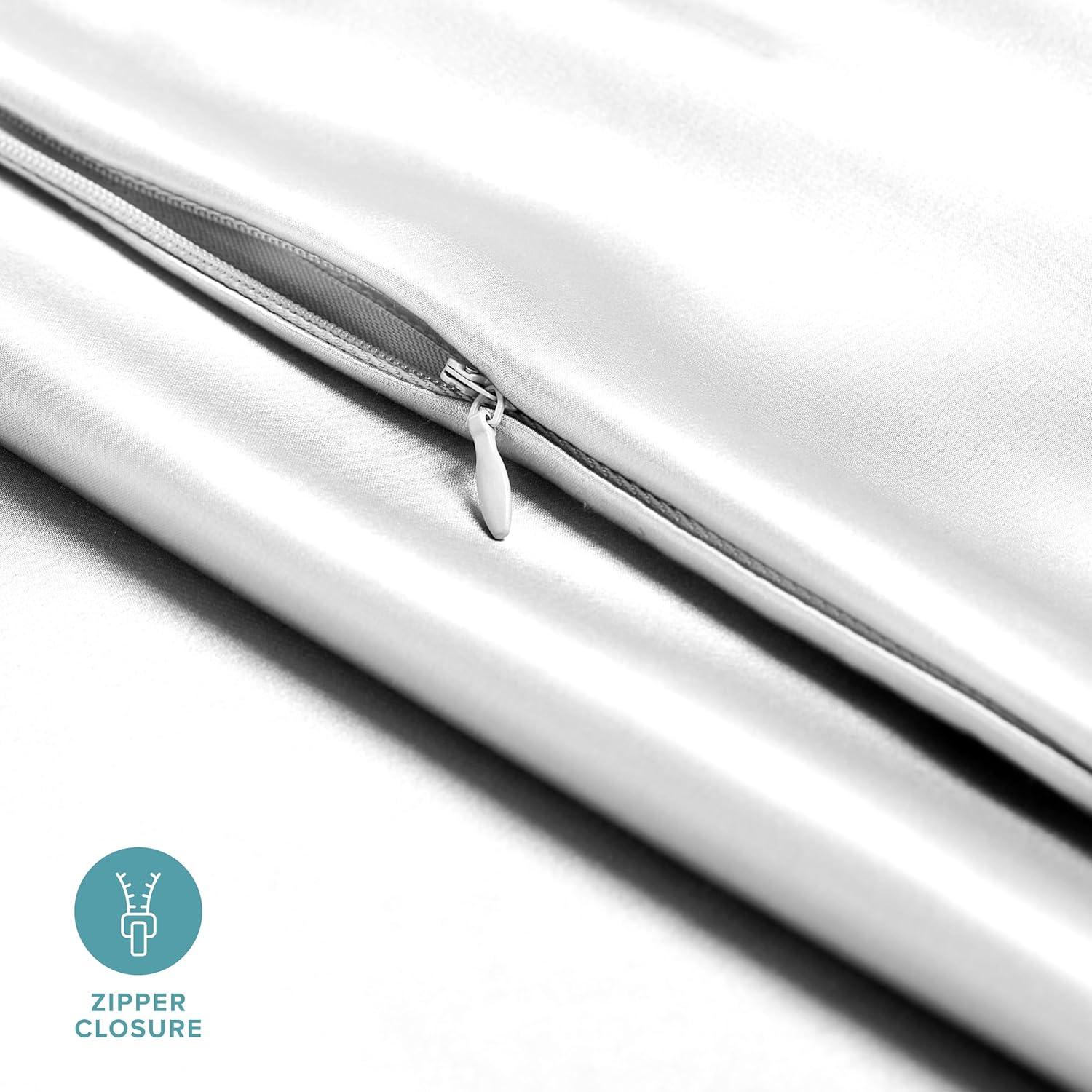 Funda de Almohada de Seda Mulberry Bare Home 2 Piezas Queen