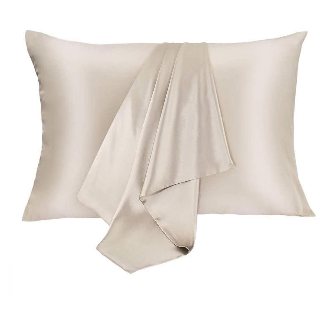 Funda de Almohada de Seda JOGJUE Queen 100% Seda Hipoalergénica