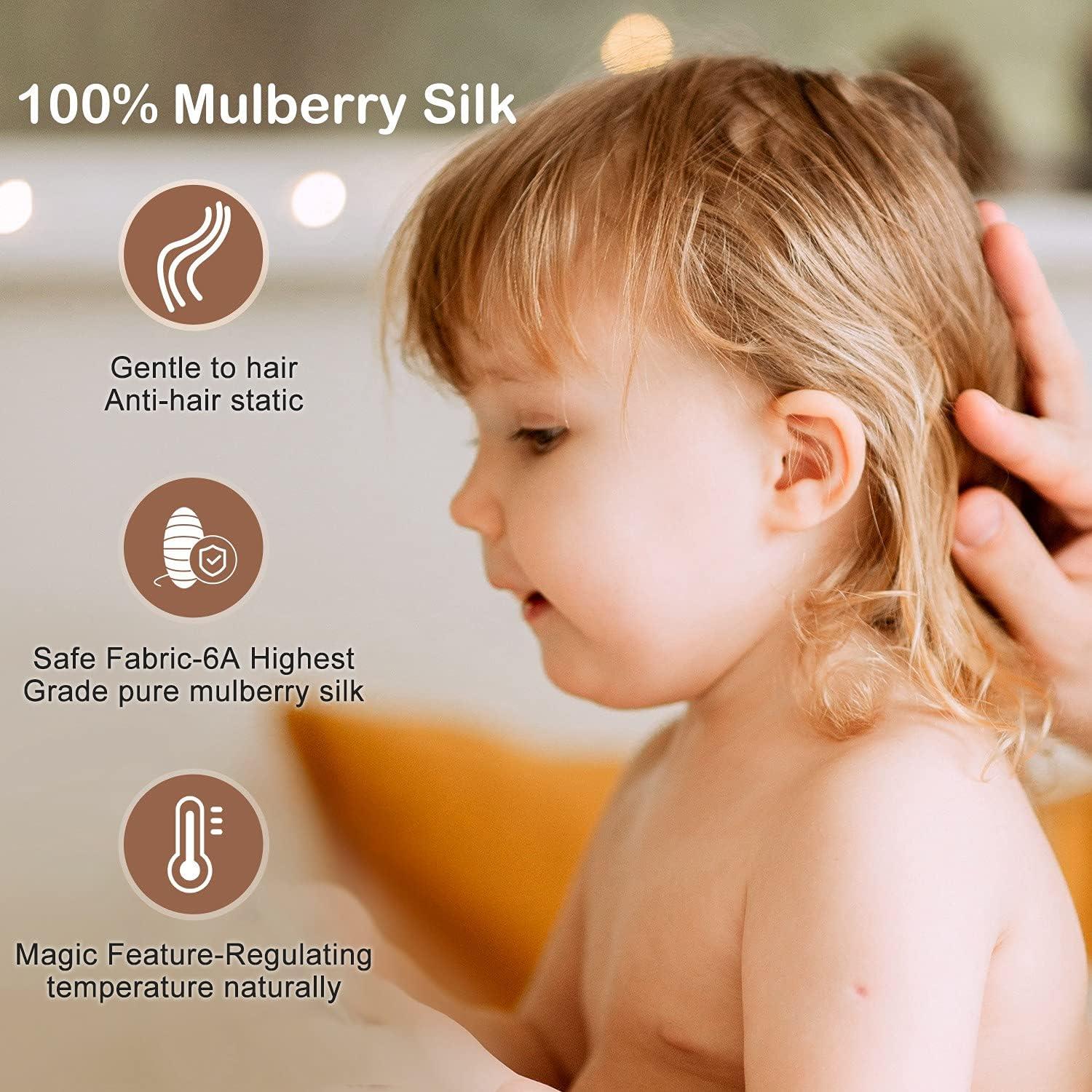 Funda de Almohada de Seda ATreebag 33x46 cm Gris Plateado