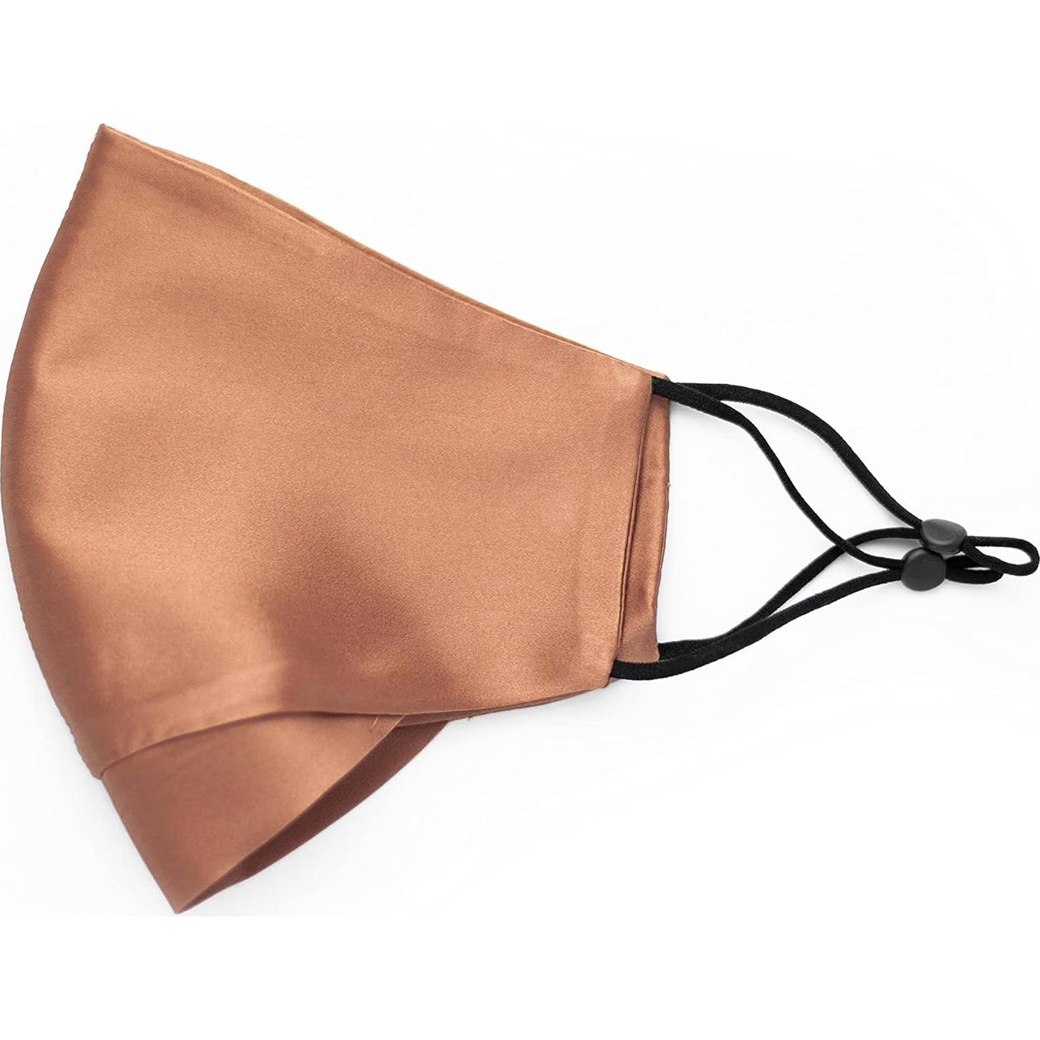 Mascarilla de Seda 100% Habac Studio Unisex Ajustable 24x15cm