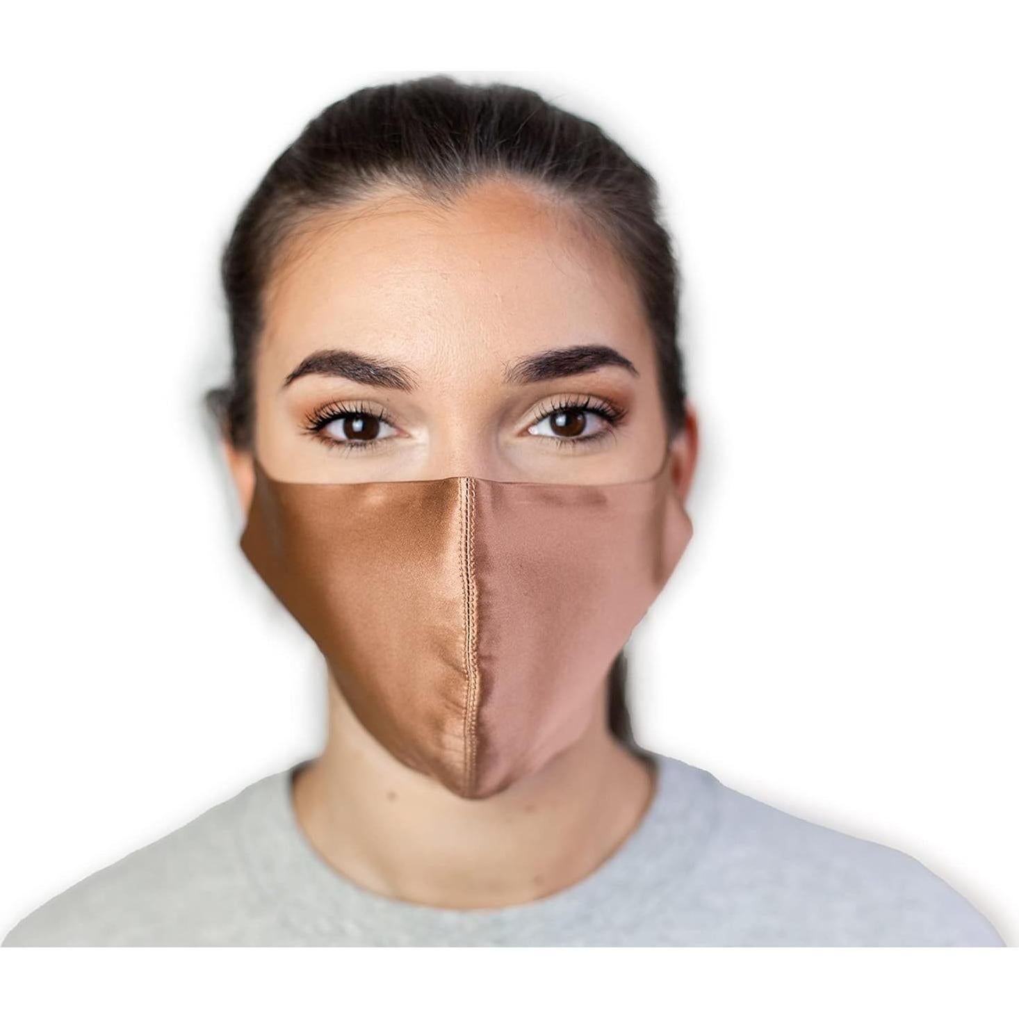 Mascarilla de Seda 100% Habac Studio Unisex Ajustable 24x15cm