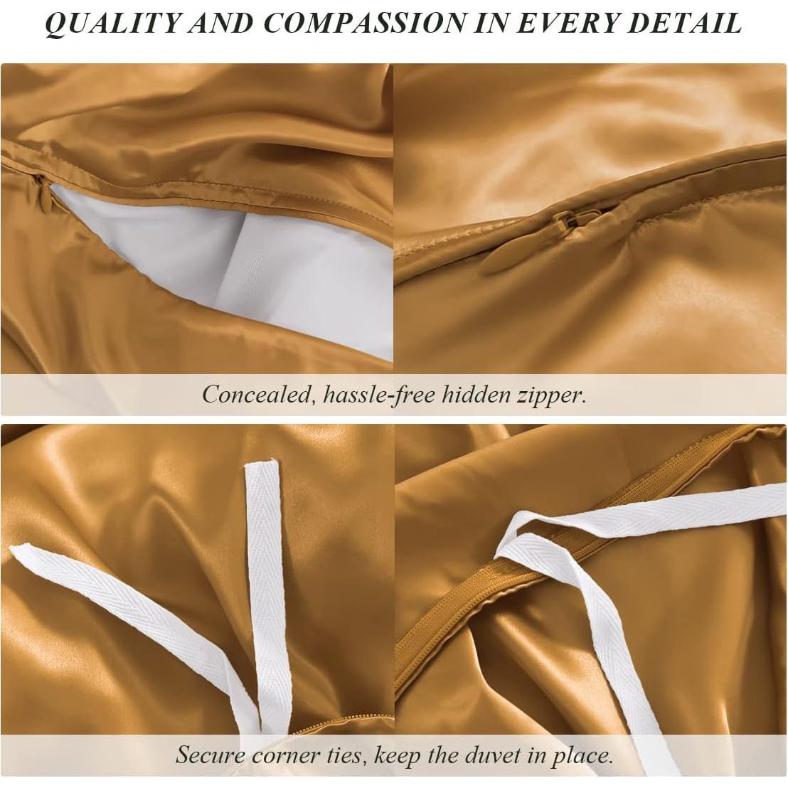 Funda de Edredón de Seda PROMEED Oro Cuna 1pc 23 Momme