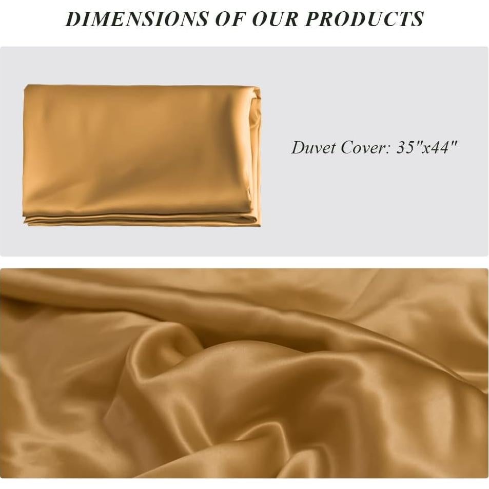 Funda de Edredón de Seda PROMEED Oro Cuna 1pc 23 Momme