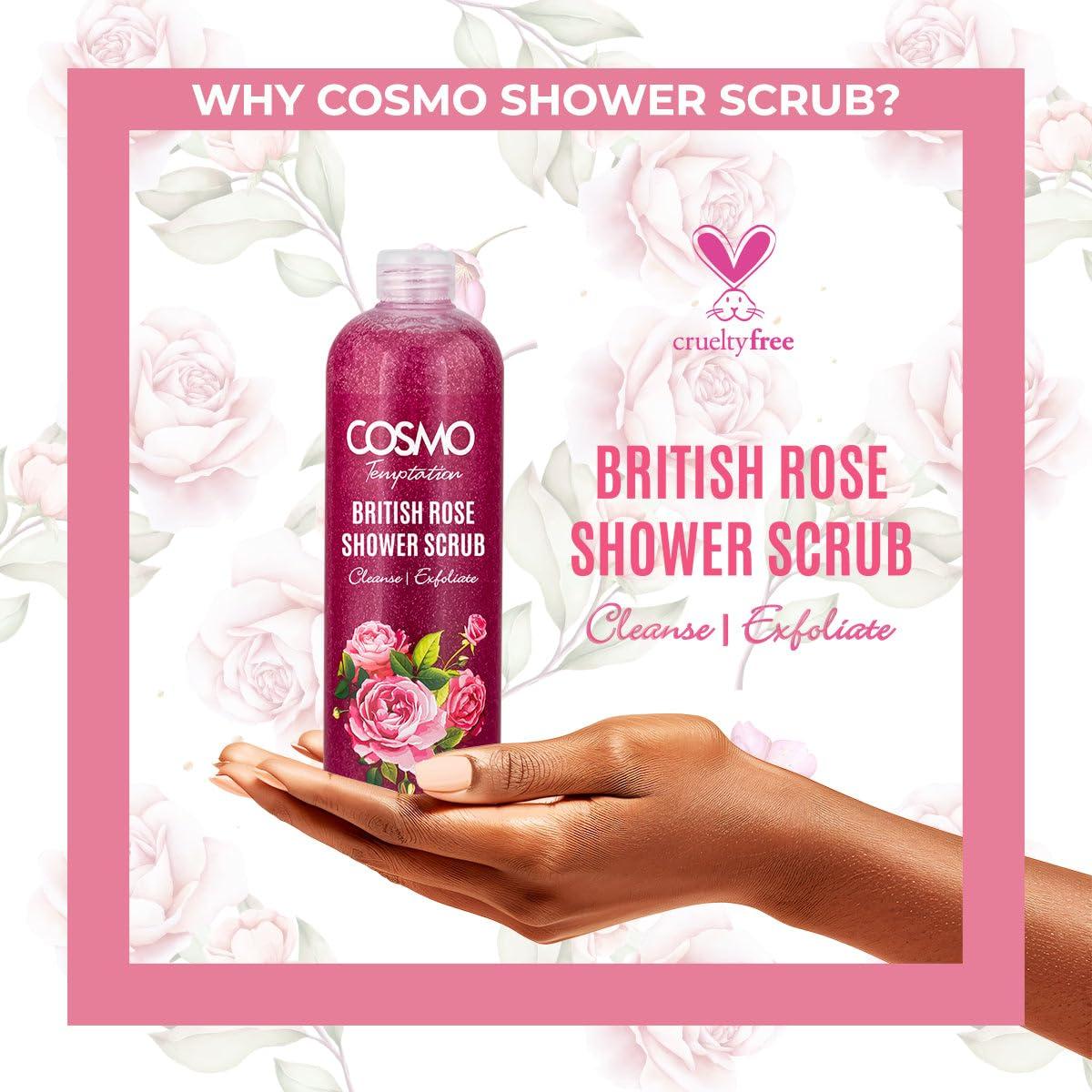 Exfoliante de Ducha Cosmo Tentación Rosa Británica 1000ml