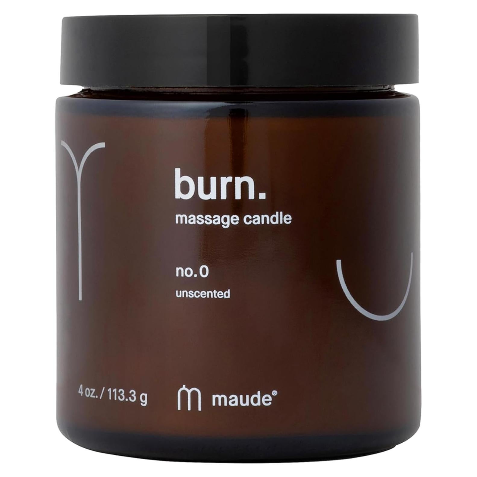 Vela de Masaje Maude Burn No. 0 - Aceite de Jojoba 113.4 g