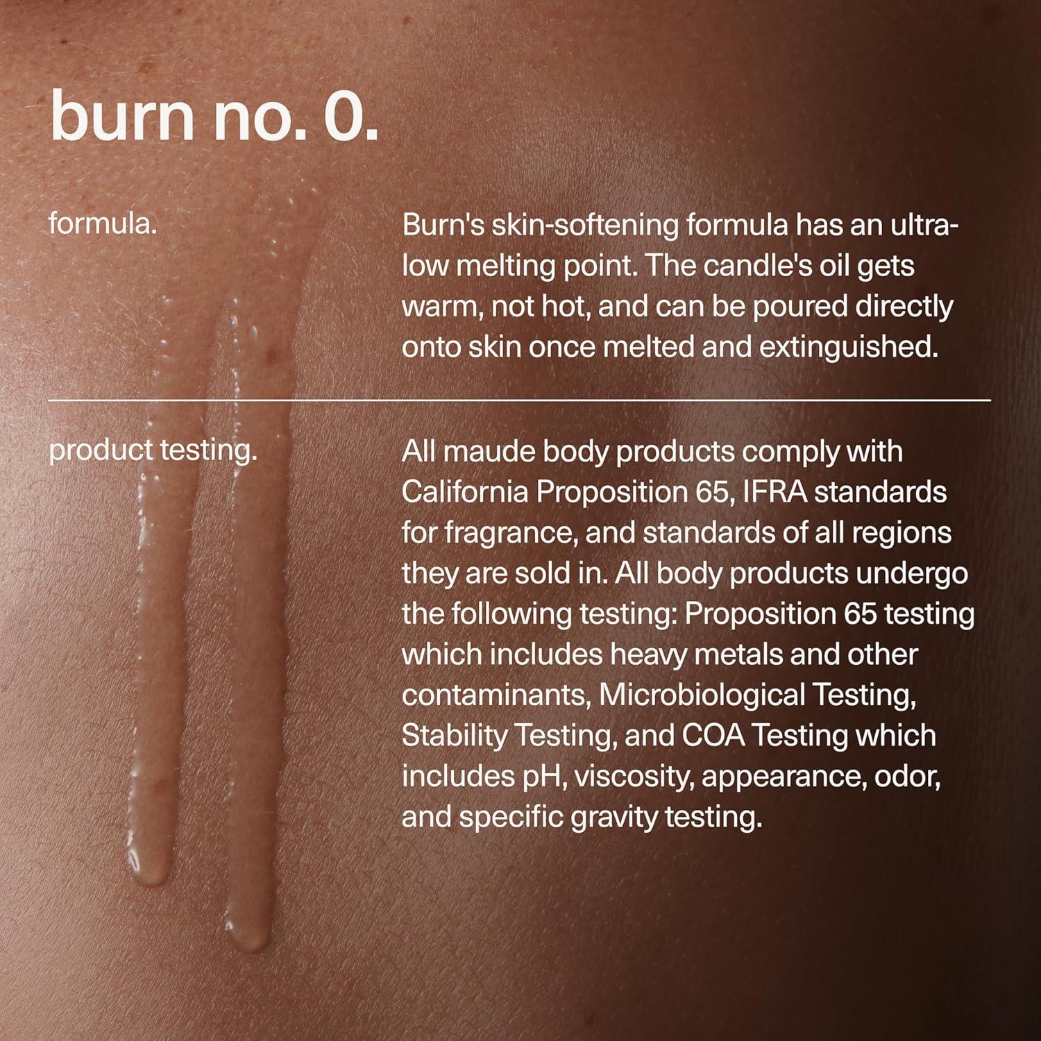 Vela de Masaje Maude Burn No. 0 - Aceite de Jojoba 113.4 g