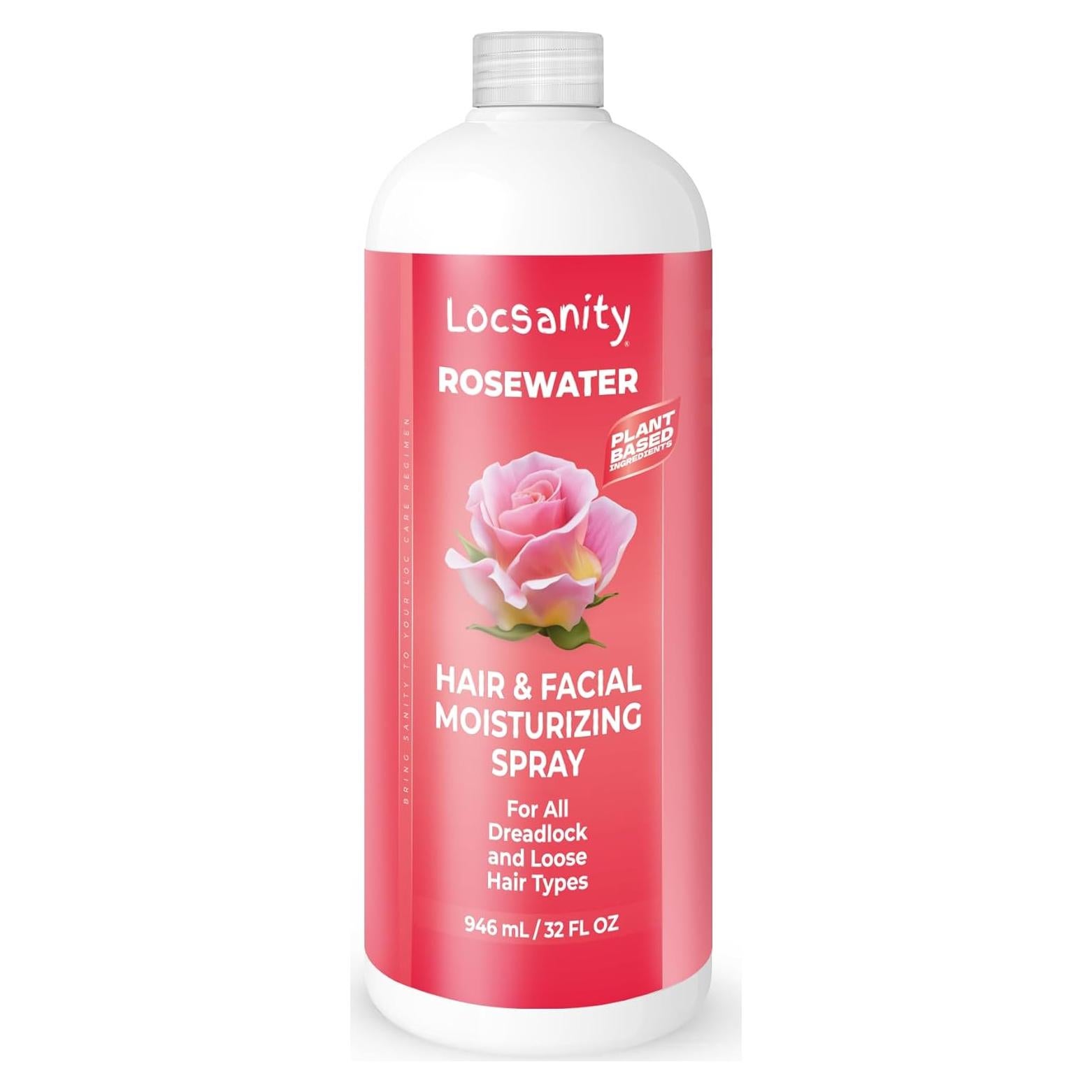 Locsanity Agua de Rosa Pura Spray Hidratante 946 ml