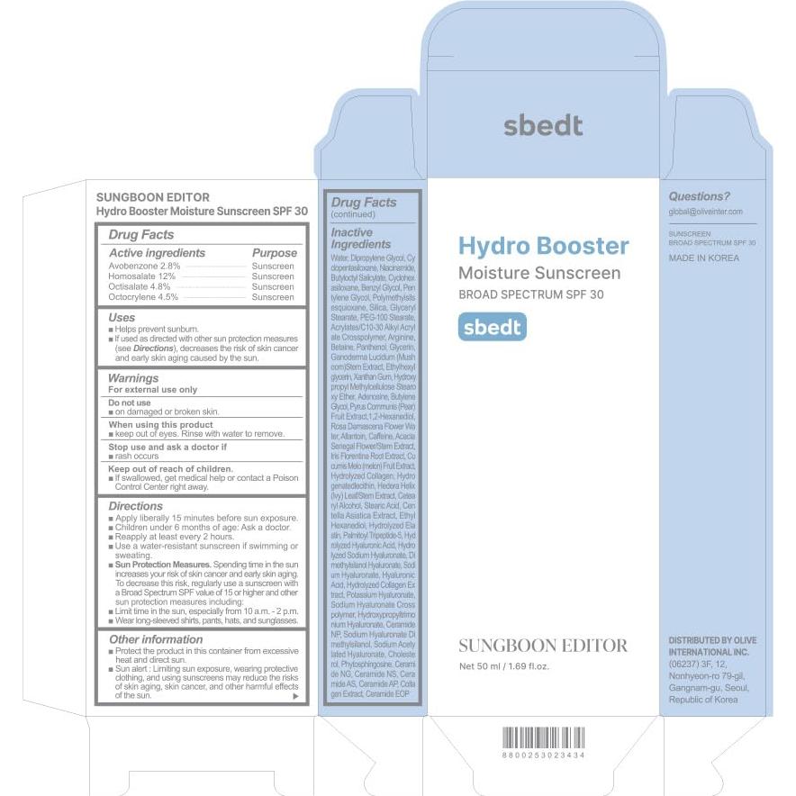 Protector Solar Hidratante SUNGBOON EDITOR Hydro 50ml SPF 30