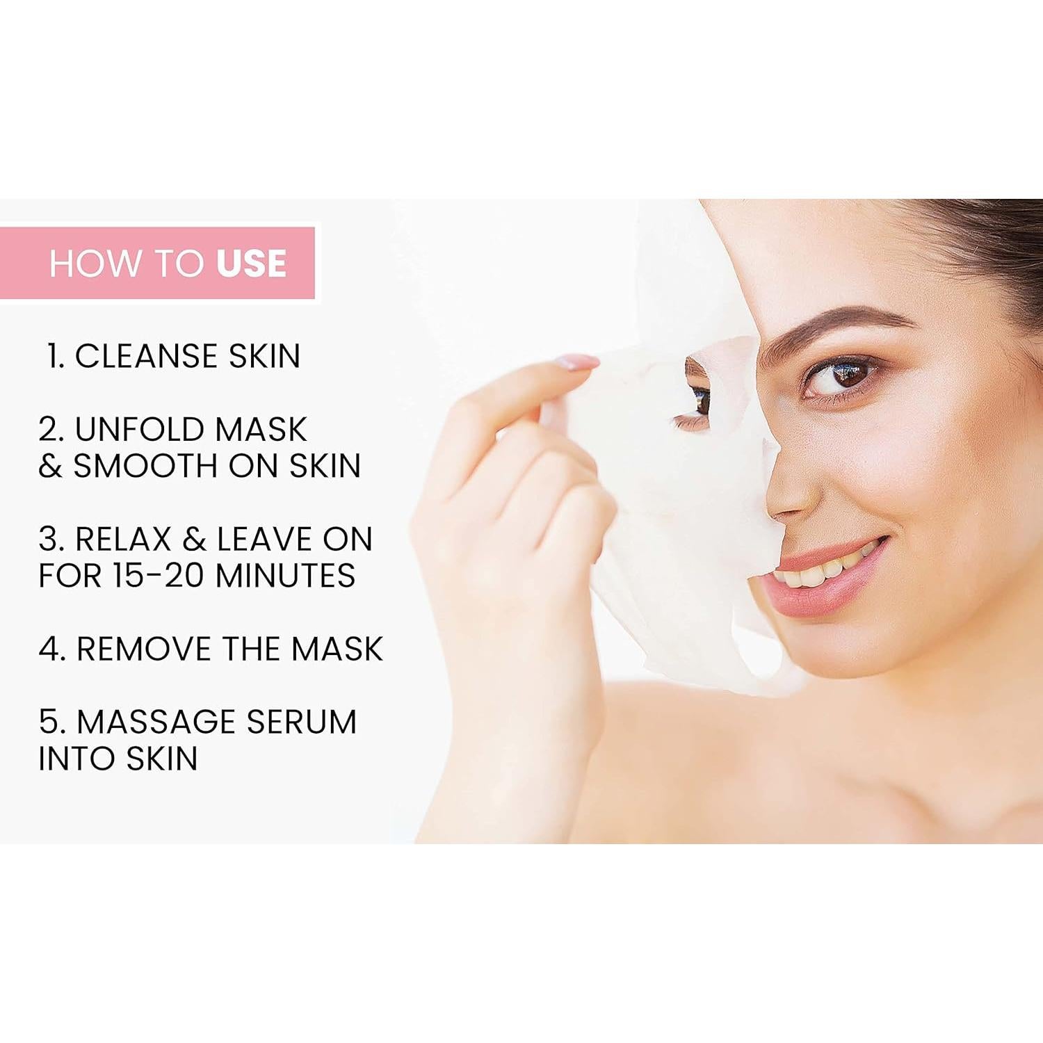 Mascarilla Facial Premium Sakya con Aloe Vera - 7 Piezas