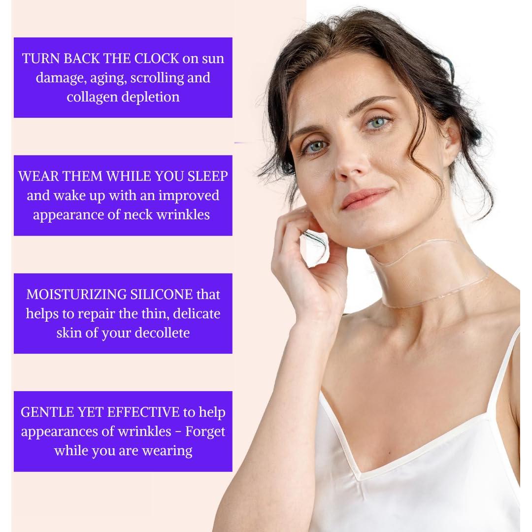 Parches Antienvejecimiento Blumbody para Cuello - Silicona Reutilizable