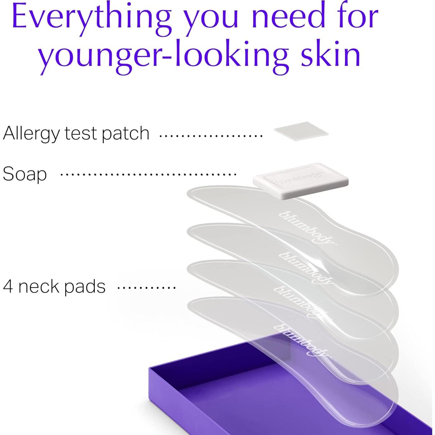 Parches Antienvejecimiento Blumbody para Cuello - Silicona Reutilizable