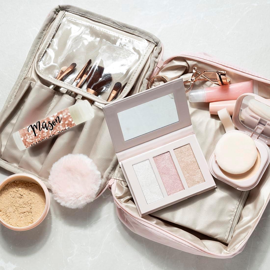 Bálsamo Labial Personalizado Andaz Press - 12 Piezas Oro Rosa