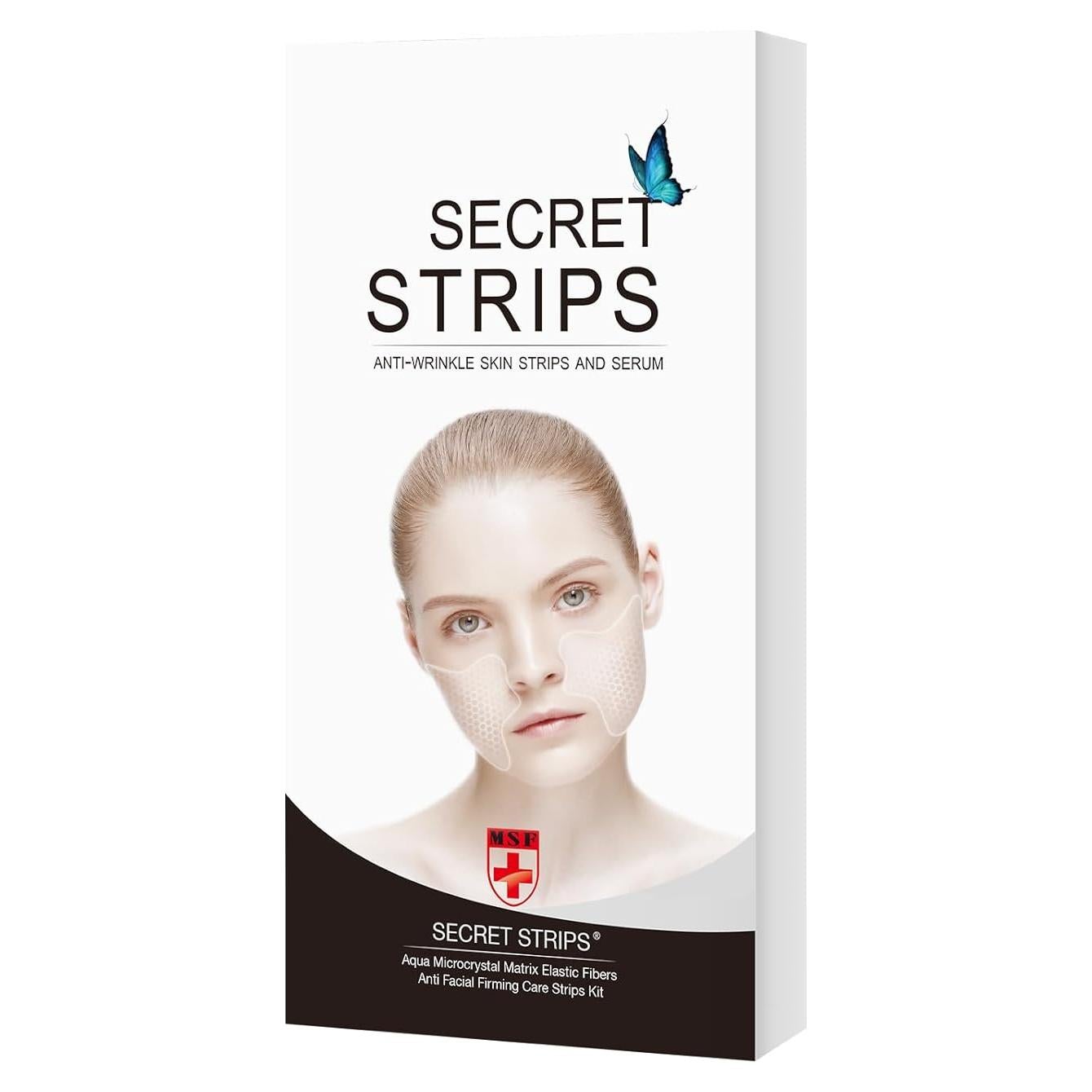Mascarillas Faciales Antienvejecimiento Secret Strips - 10 Pares