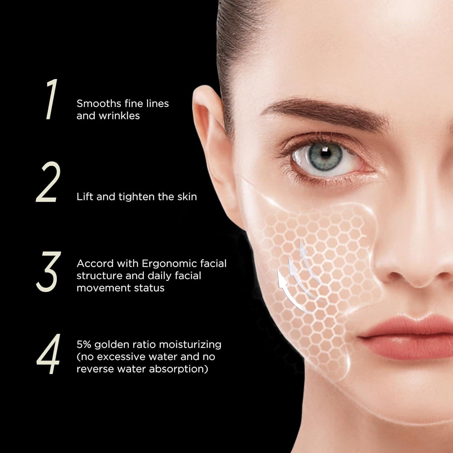 Mascarillas Faciales Antienvejecimiento Secret Strips - 10 Pares