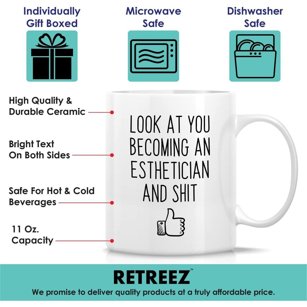 Taza Divertida Retreez 11 Oz Cerámica para Café - Regalo Sarcástico