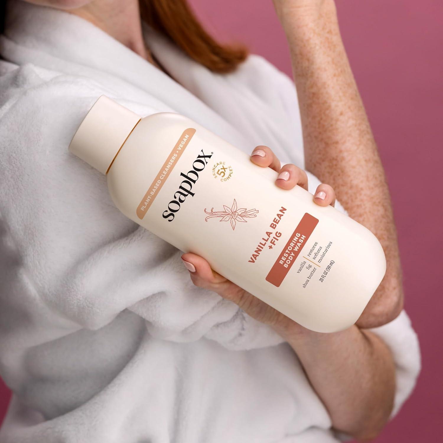 Jabón Líquido Hidratante Soapbox Frijol de Vainilla Dúo 2x600ml