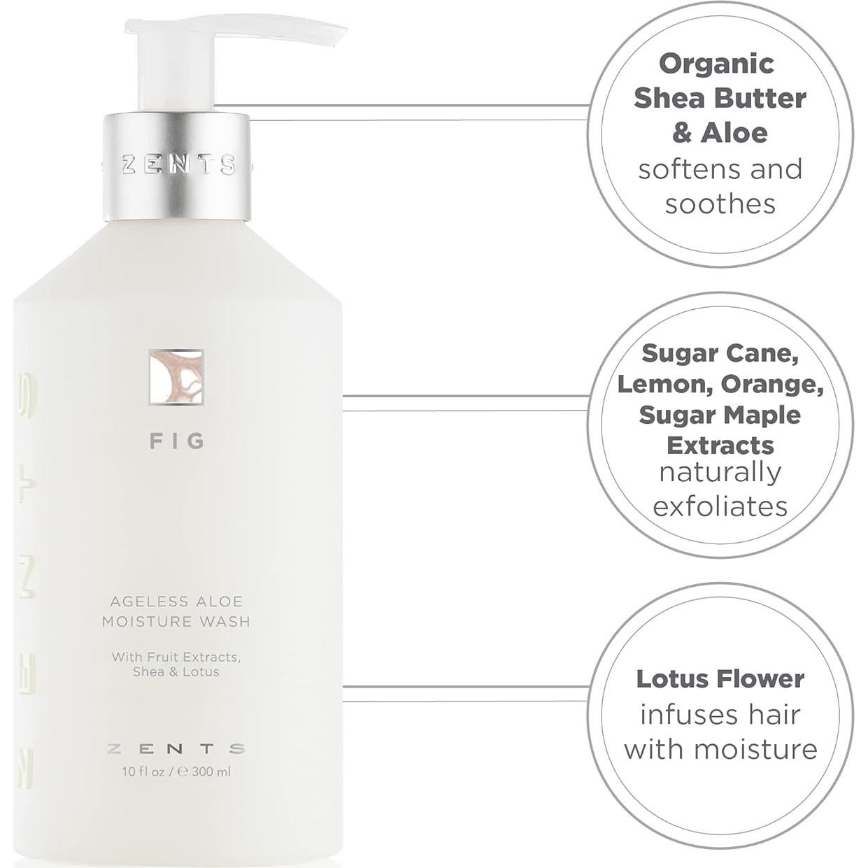 Jabón de Manos y Cuerpo Zents Higo 295 ml Hidratante