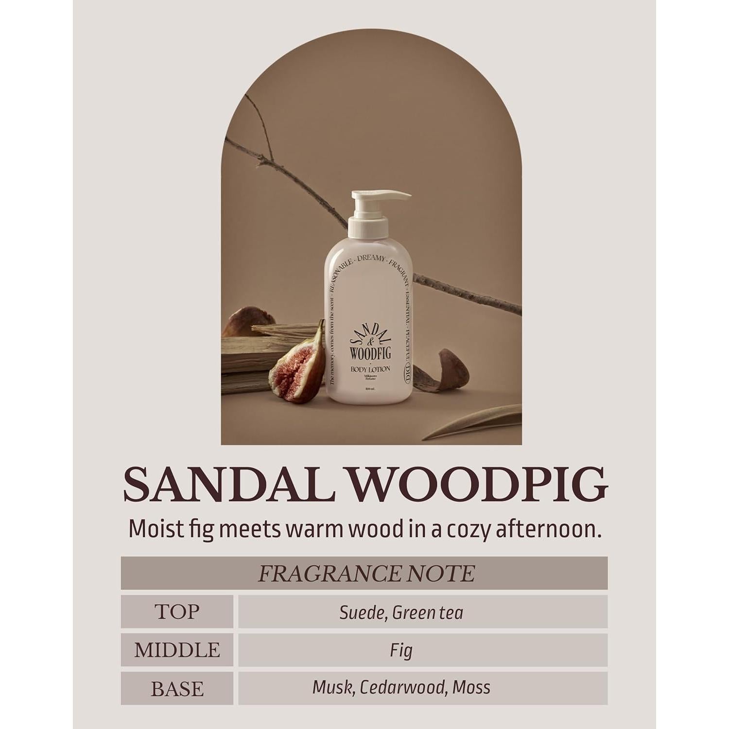 Loción Corporal Hidratante ODID Milk in Cera 500ml - Aroma Madera y Higo