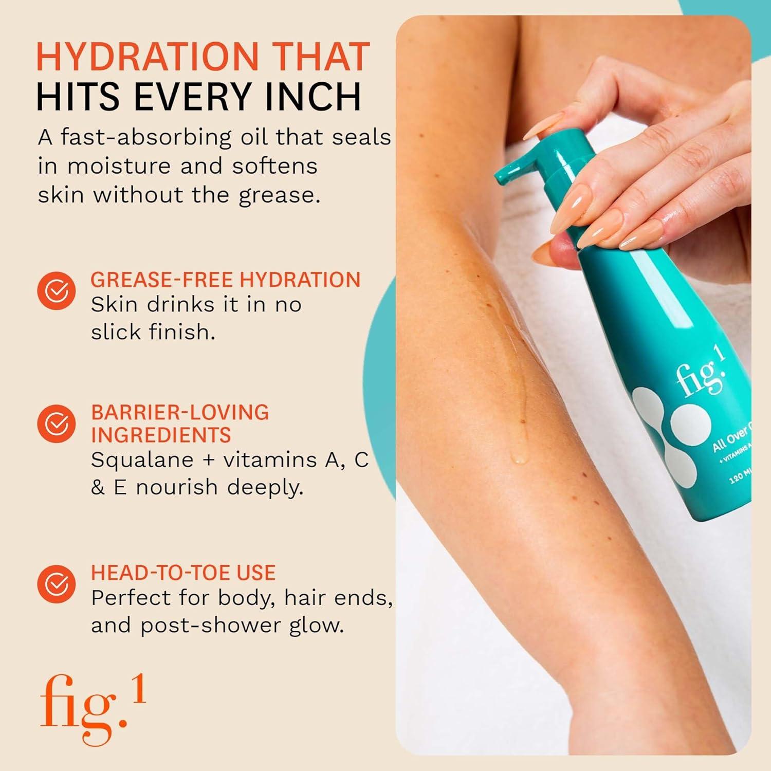 Aceite Corporal Hidratante Fig.1 120ml - Vegano y Sin Graso