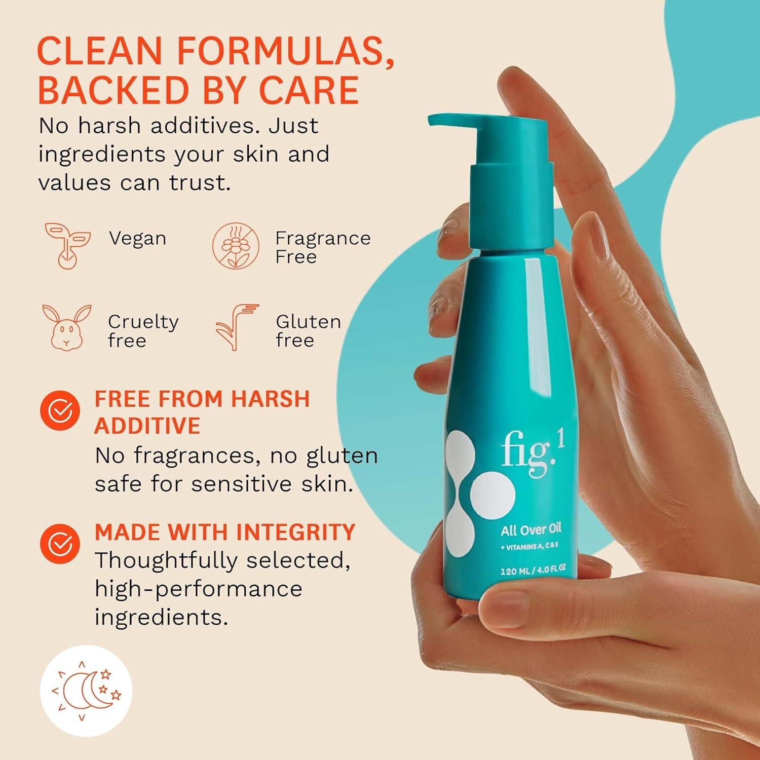 Aceite Corporal Hidratante Fig.1 120ml - Vegano y Sin Graso