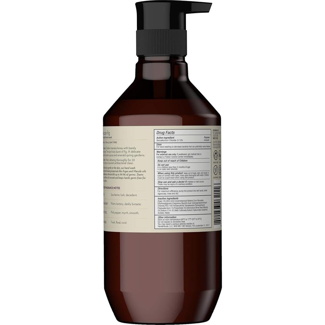 Jabón Antimicrobiano de Manos y Cuerpo Theorie 400mL - Higo Marroquí