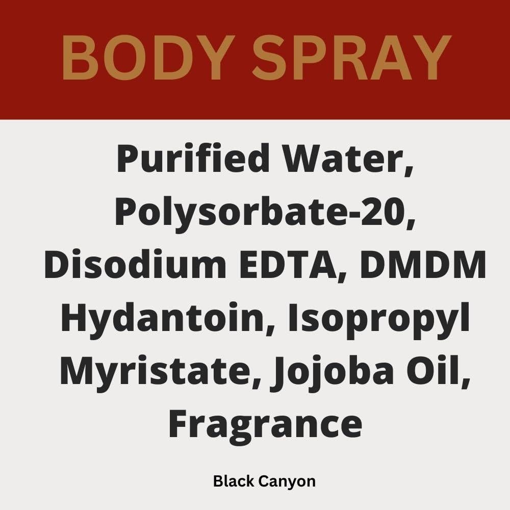 Spray Corporal Aromatizado Black Canyon Azúcar Moreno y Higo 113ml