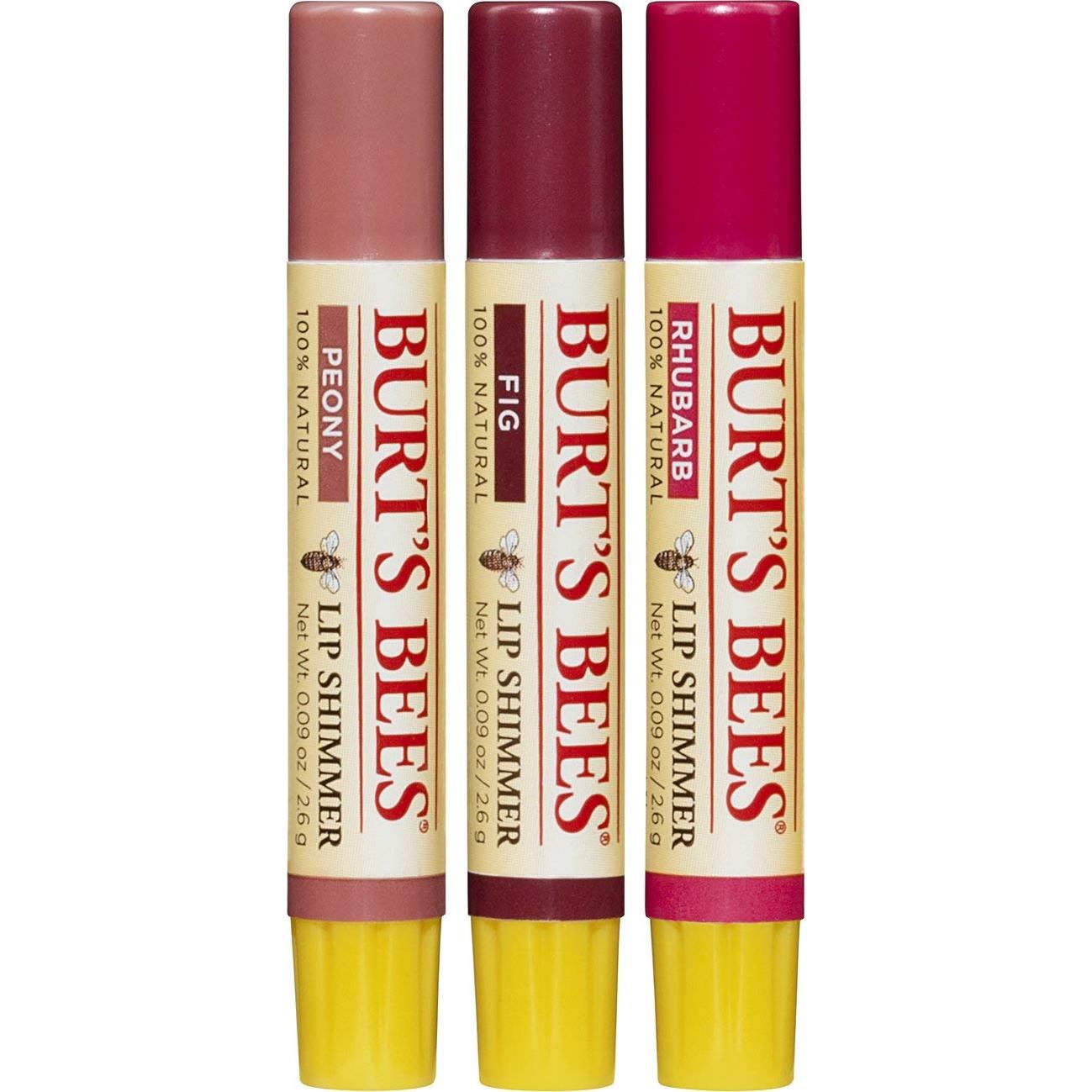 Juego de Regalo Burt's Bees - 3 Brillos Labiales Naturales