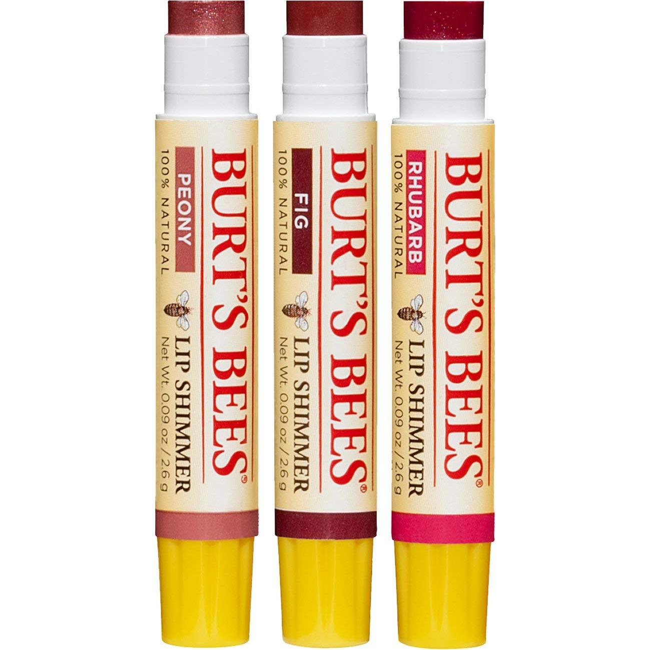 Juego de Regalo Burt's Bees - 3 Brillos Labiales Naturales