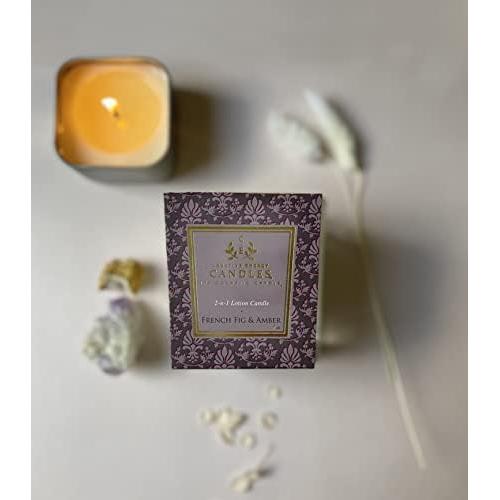 Vela Aromática de Soja Creative Energy - Higo Francés y Ámbar, 10 Oz