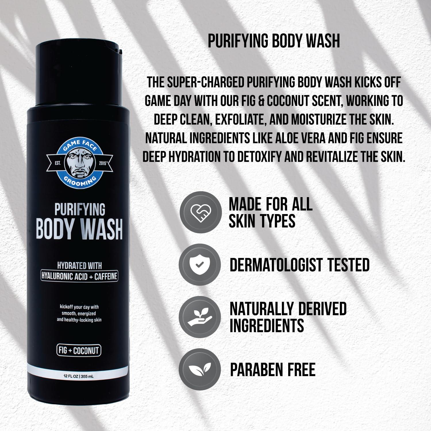 Gel de Ducha Game Face Grooming 411g - Limpia y Hidrata