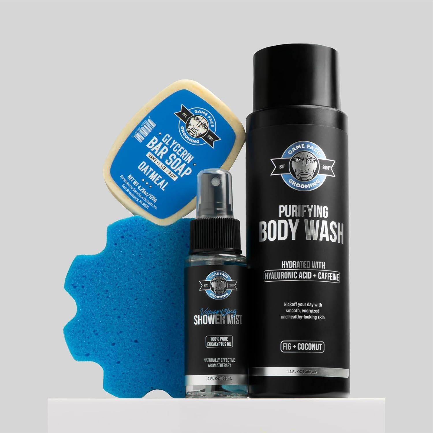 Gel de Ducha Game Face Grooming 411g - Limpia y Hidrata