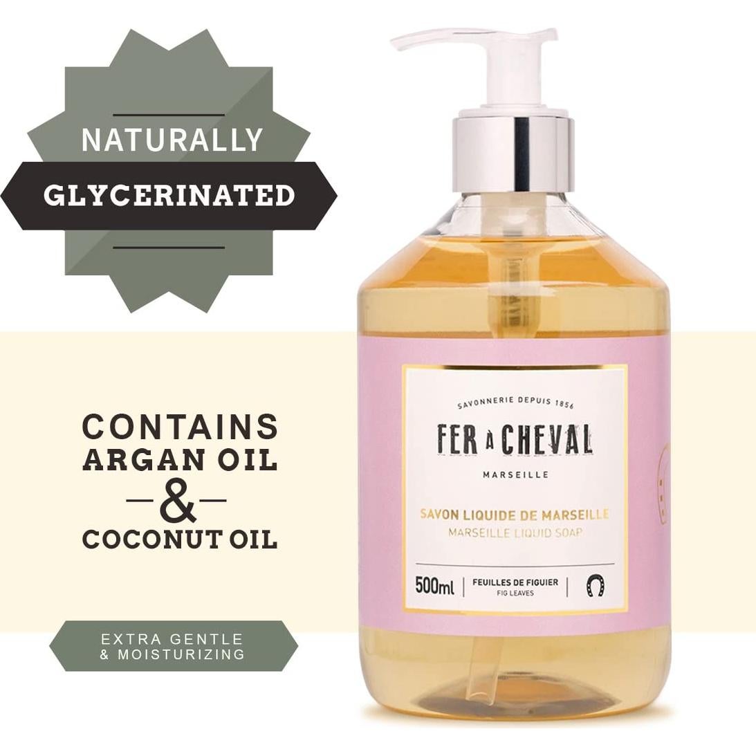 Jabón Líquido de Marsella Fer à Cheval Higo 500 ml