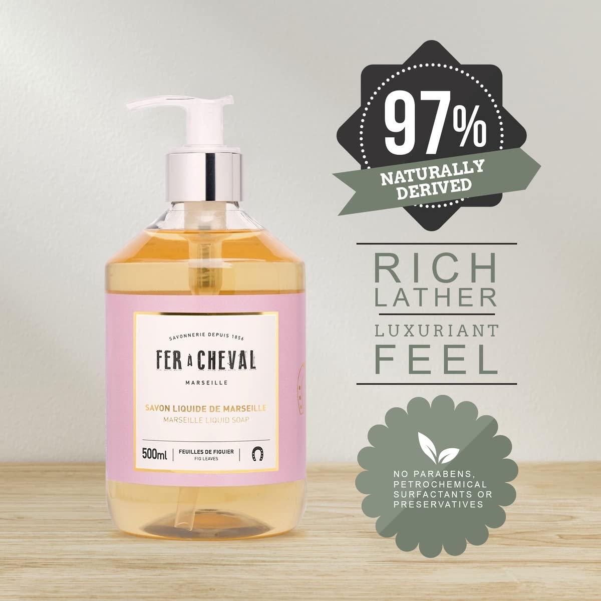 Jabón Líquido de Marsella Fer à Cheval Higo 500 ml