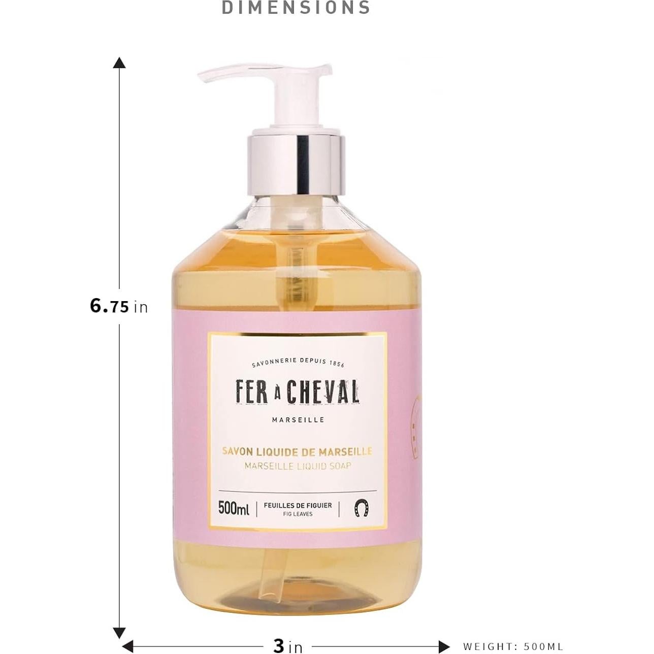 Jabón Líquido de Marsella Fer à Cheval Higo 500 ml