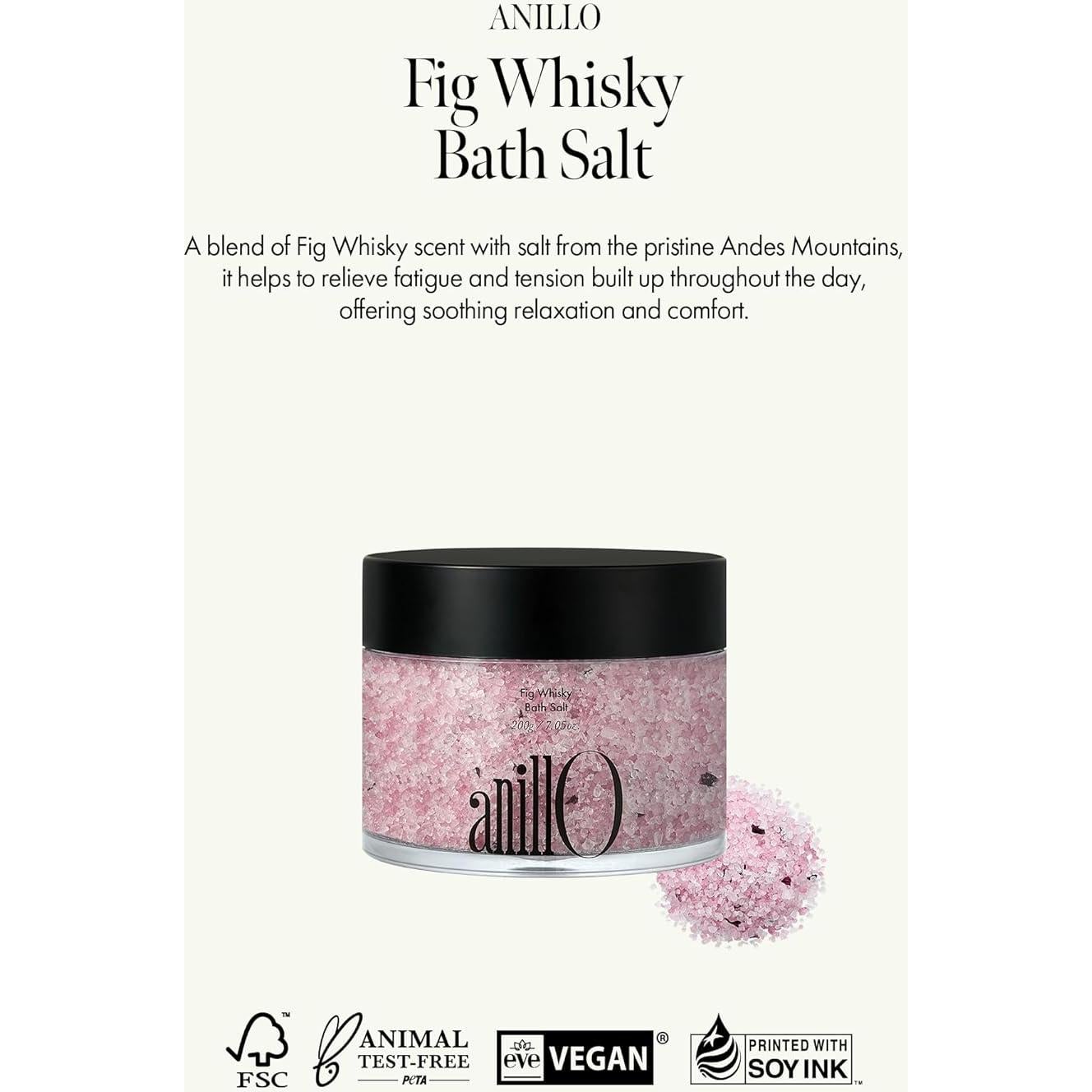 Dúo Cuidado Corporal Higo Whisky - Aceite 100ml y Sal 200g