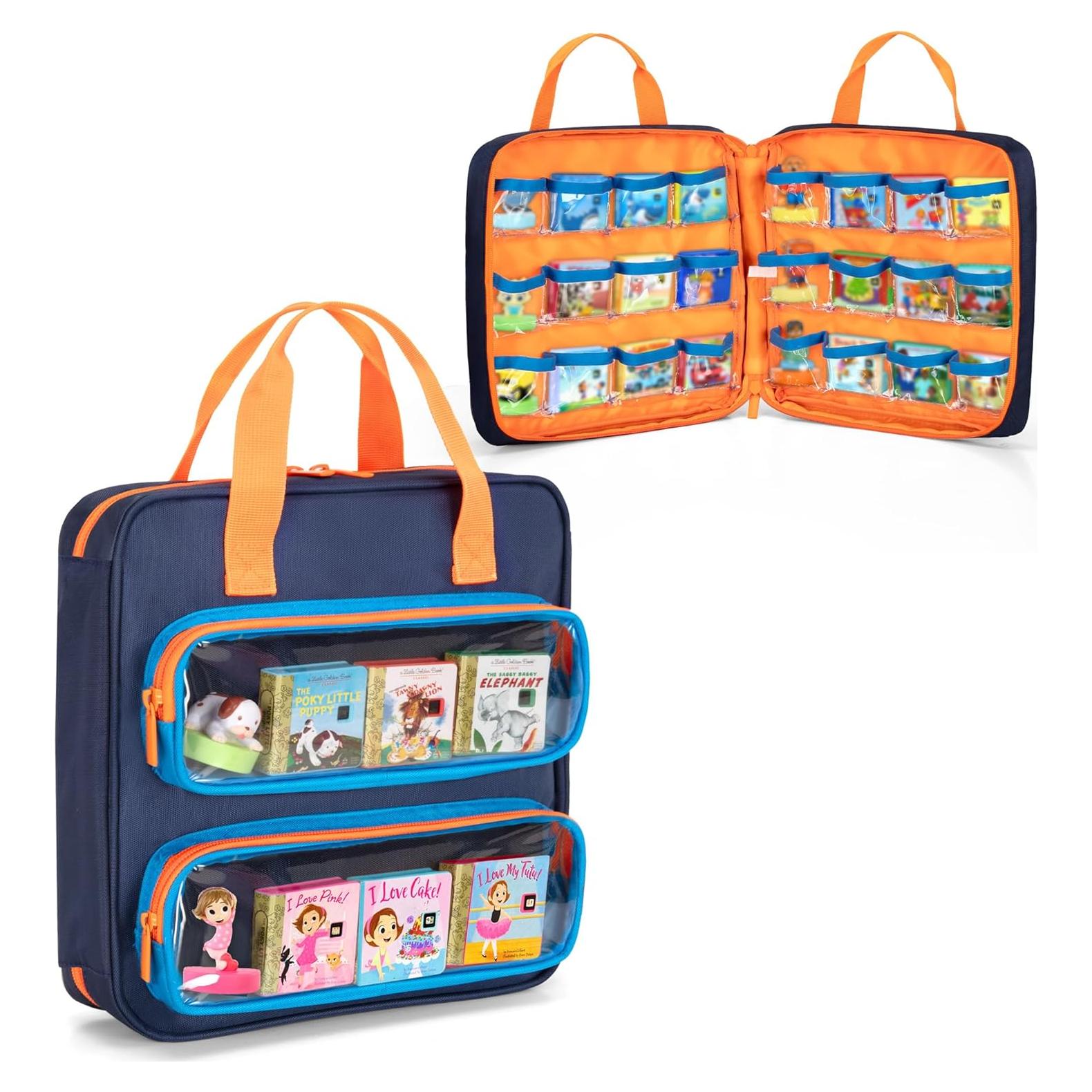 Funda de Almacenamiento GRAOSO para Libros y Personajes - Azul