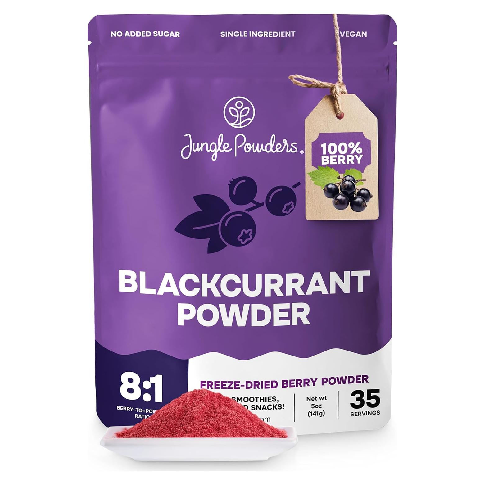 Polvo de Grosella Negra Jungle Powders 141.75g Liofilizado