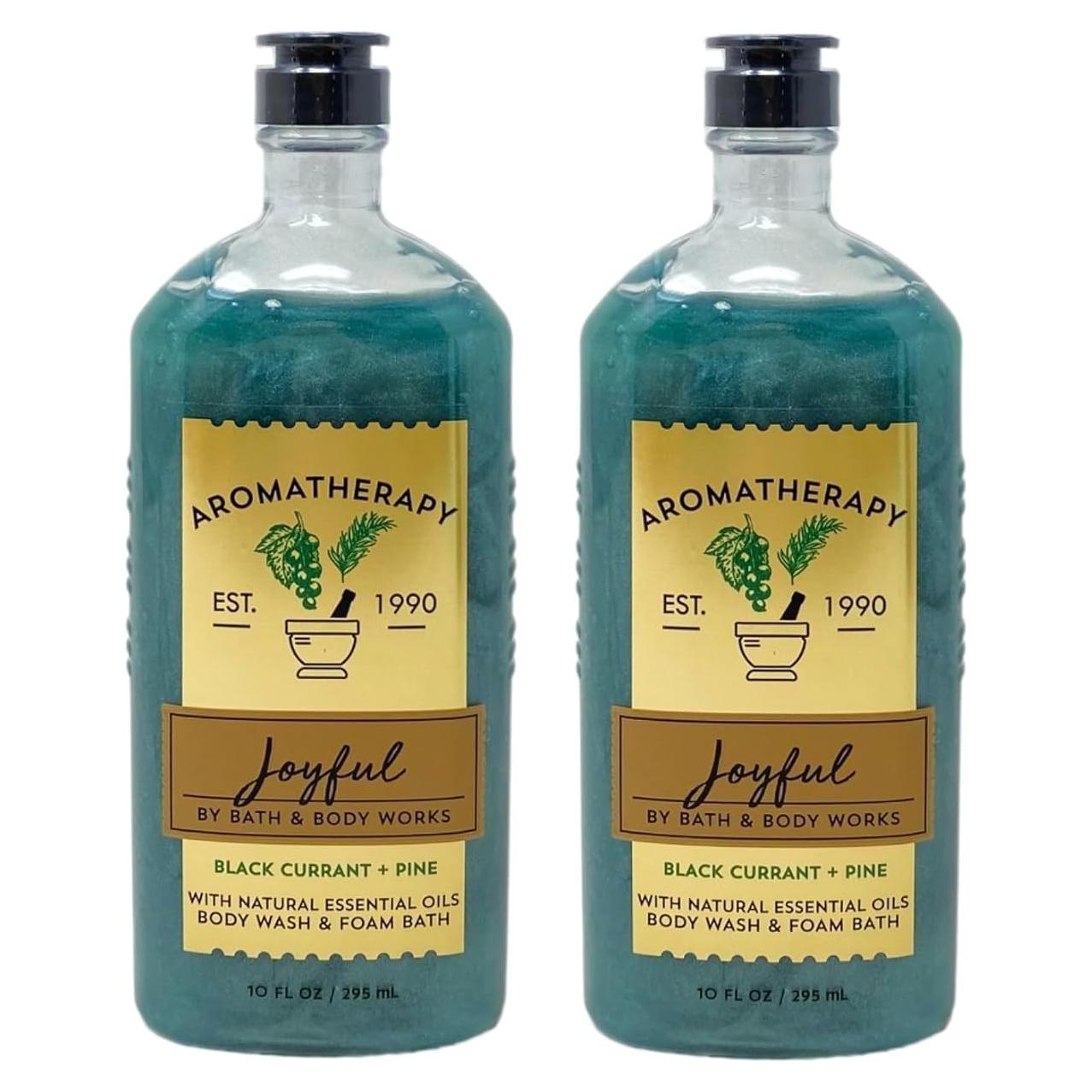 Gel de Ducha Espumoso Aromaterapia CASSIS NEGRO + PINO 2x295mL