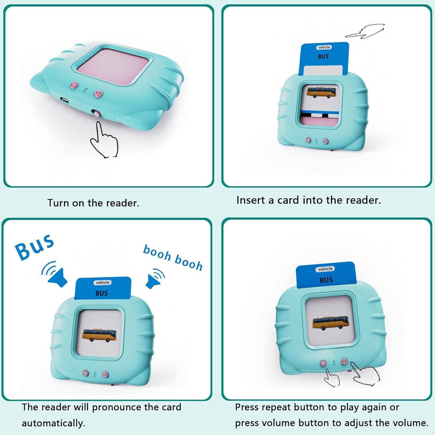 Juguete Educativo Lapare 252 Tarjetas Visuales para Niños